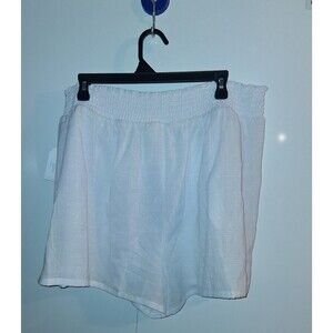 NWT Time And Tru White Pull-on Shorts Sz 2X